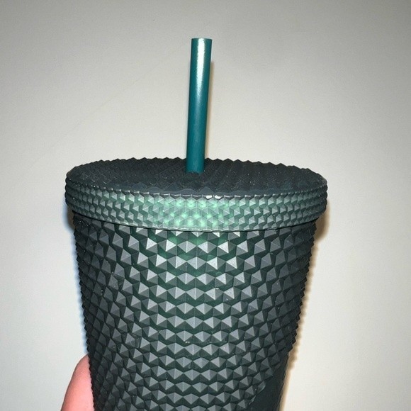 Starbucks | Matte Green Studded Cold Cup Tumbler - Picture 2 of 3